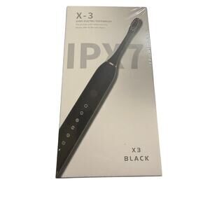 X-3 Sonic Electric Toothbrush, Black, Set of Two, Black & White, NWT